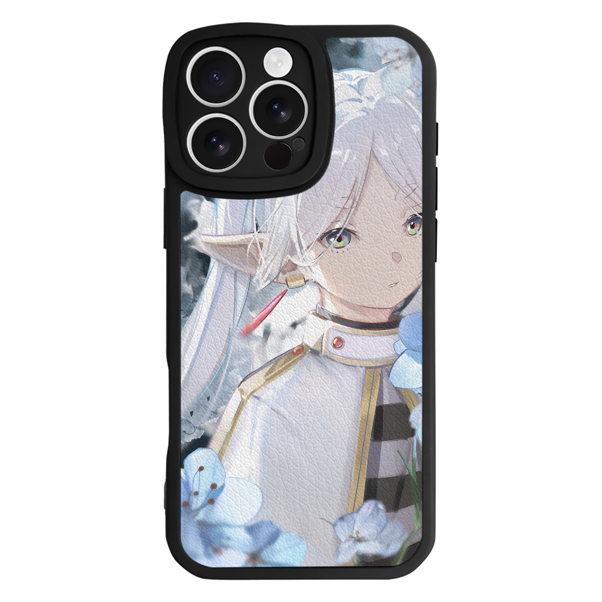 （画像用） 葬送のフリーレン Frieren 【iPhone 16シリーズ対応】シリコンスマホケース（レザー調） 材質：シリコン